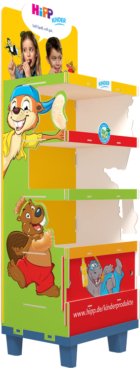 Floor display HIPP side