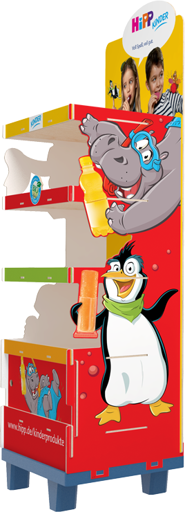 Floor display HIPP side