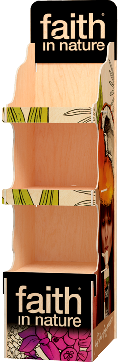 Floor display Faith in nature
