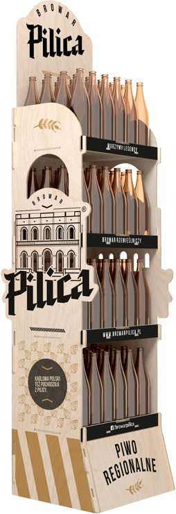 ekspozytor reklamowy na piwo