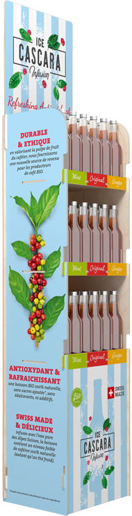 Floor display Ice Cascara side