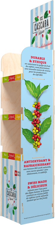 Floor display Ice Cascara side