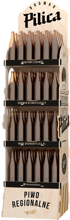 regał ze sklejki na piwo