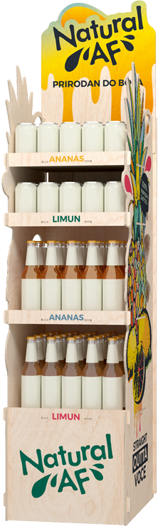 display reklamowy na napoje