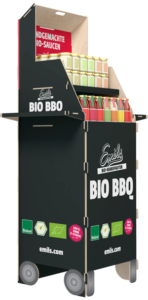 Stojak reklamowy Emils bok