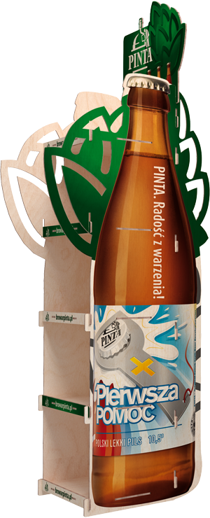 stojak reklamowy pinta bok