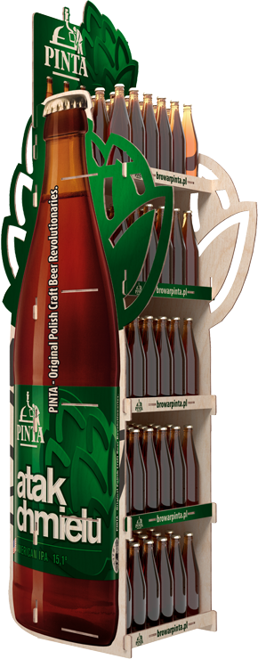 stojak reklamowy pinta bok lewo