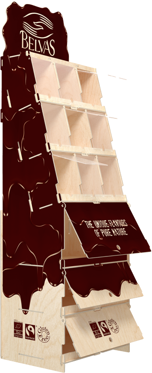 plywood stand for sweets