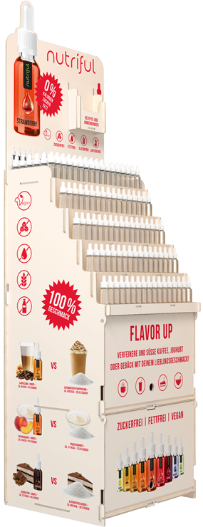 regały reklamowe ze sklejki bok