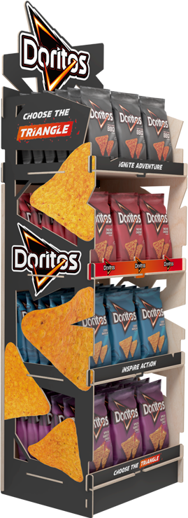 Stojak ze sklejki na chipsy, stylowy i funkcjonalny, idealny do serwowania przekąsek na przyjęciach i spotkaniach