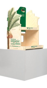 display naladowy ze sklejki